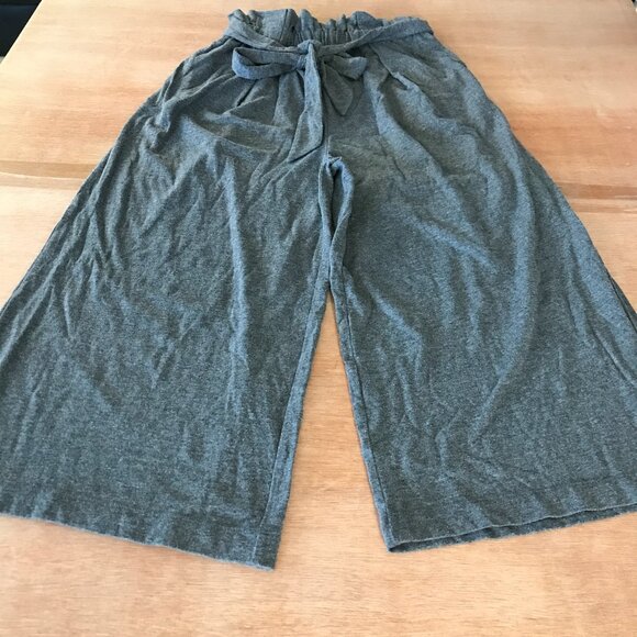 Niko and ... Wide Leg Pants Women 3 Gray Tie Waist Pocket High Rise Stretch - Picture 1 of 13